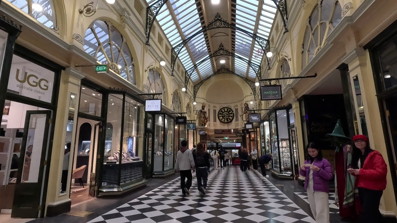 ⁴ᴷ⁶⁰ Walking Melbourne, Australia: Laneways and Arcades of Melbourne CBD
