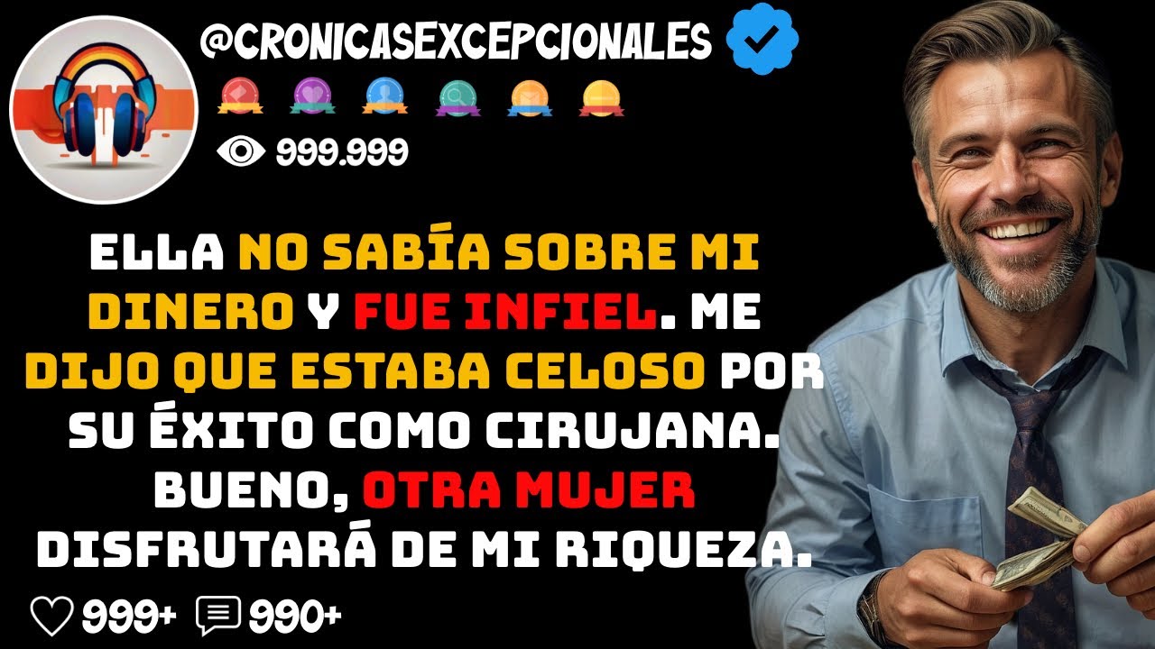 Ella no Sabía sobre mi dinero y Fue Infiel. Me Dijo que Estaba Celoso por su Éxito como Cirujana ...