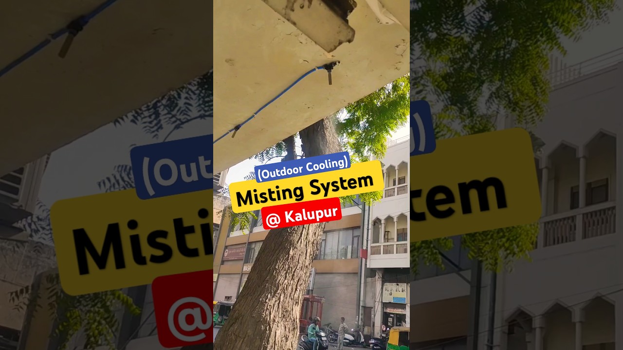 Misting system installed at kalupur, ahmedabad | Fogger system | cooling  #mistingsystem #spraykit