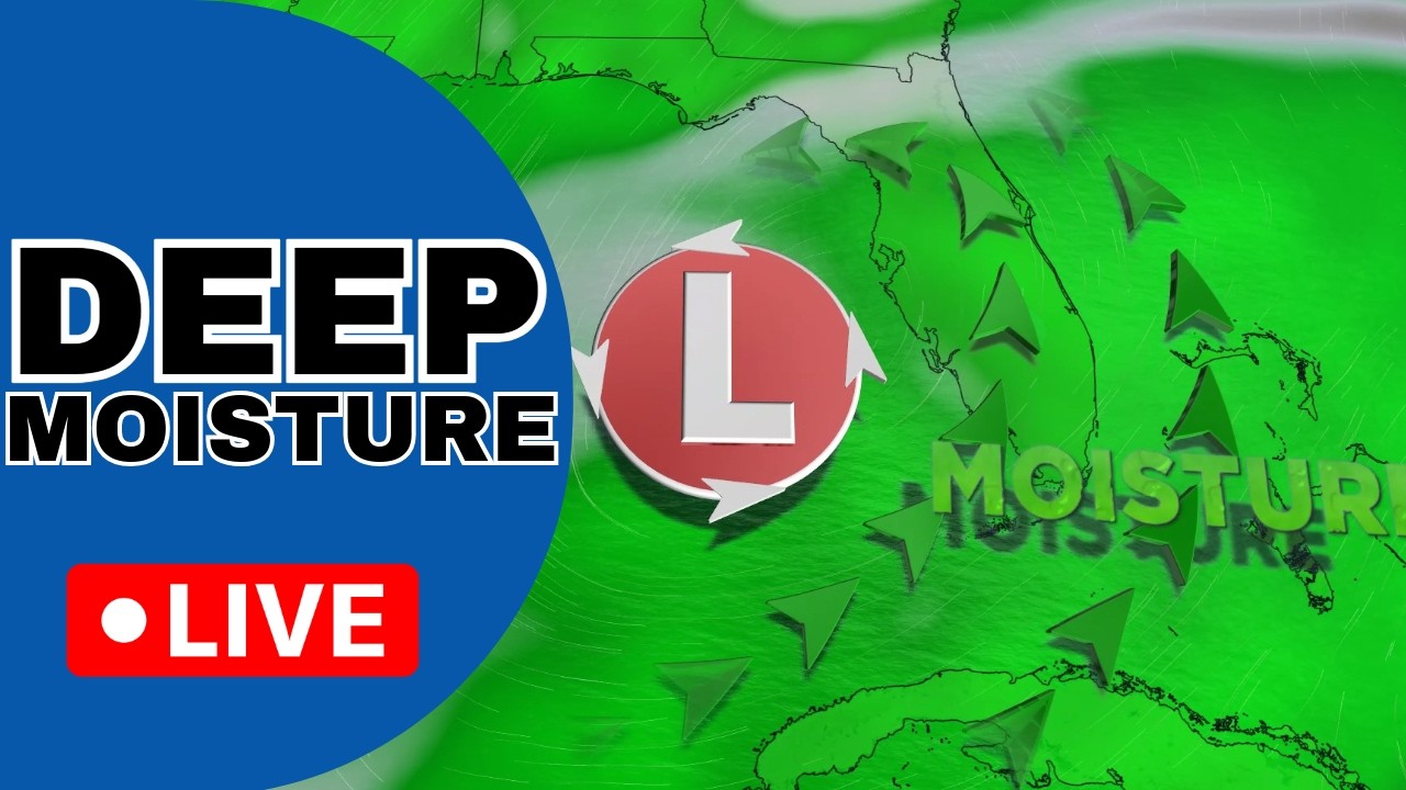 🔴FLORIDA WEATHER LIVE | Storm Chances Climb Higher In Florida