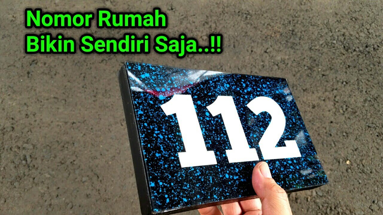 Tutorial keren..!! Membuat nomor rumah sendiri dari bahan akrilik/kaca bekas hasilnya sangat keren