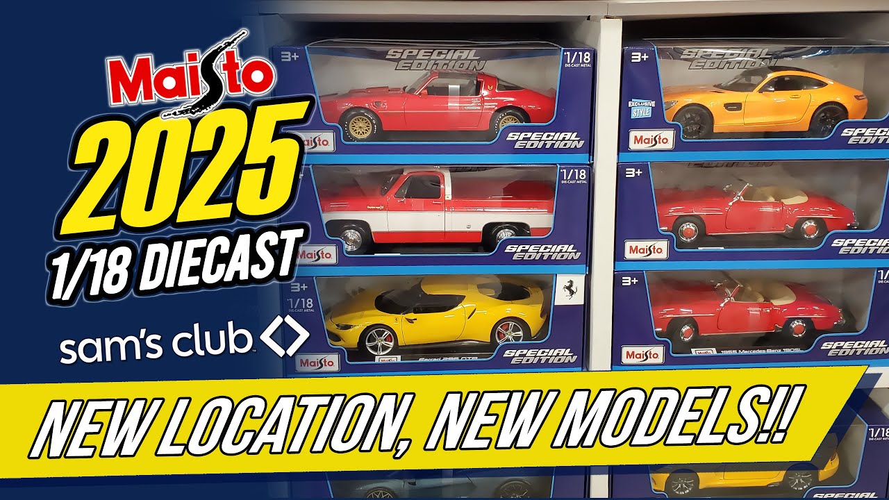 В этом магазине Sam's Club найдены разные модели Maisto 2025 года!