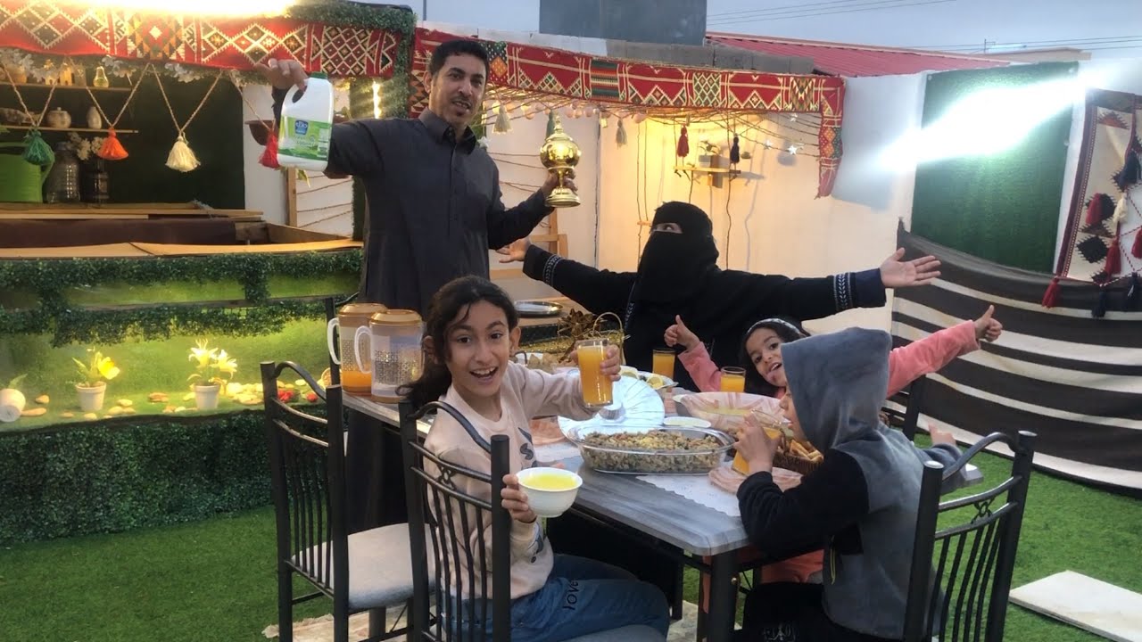 فطورنا ثالث يوم من رمضان  🌨 امطار خير ع القريات