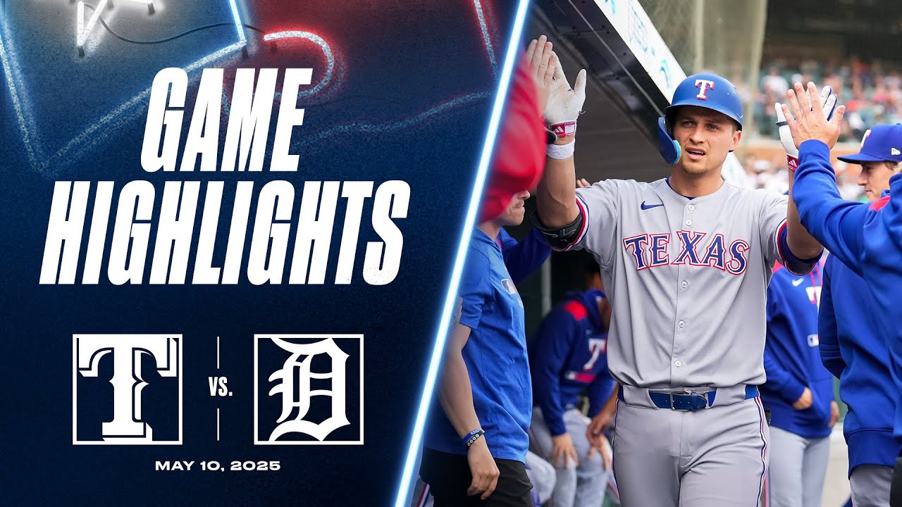 Rangers vs. Tigers Game Highlights (5/10/25) | MLB Highlights