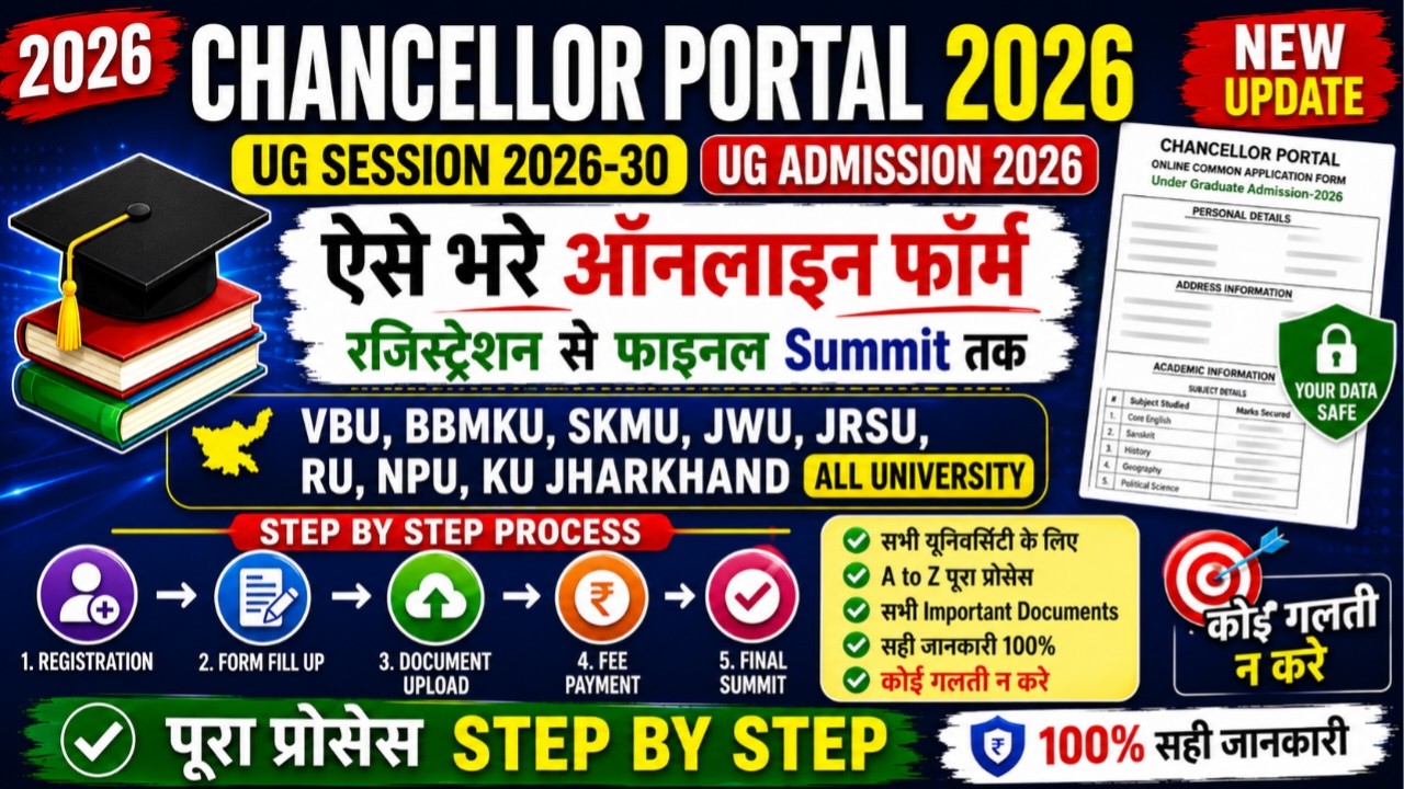 Chancellor Portal UG Admission Form apply 2026 | How to Apply in Chancellor Portal admission online