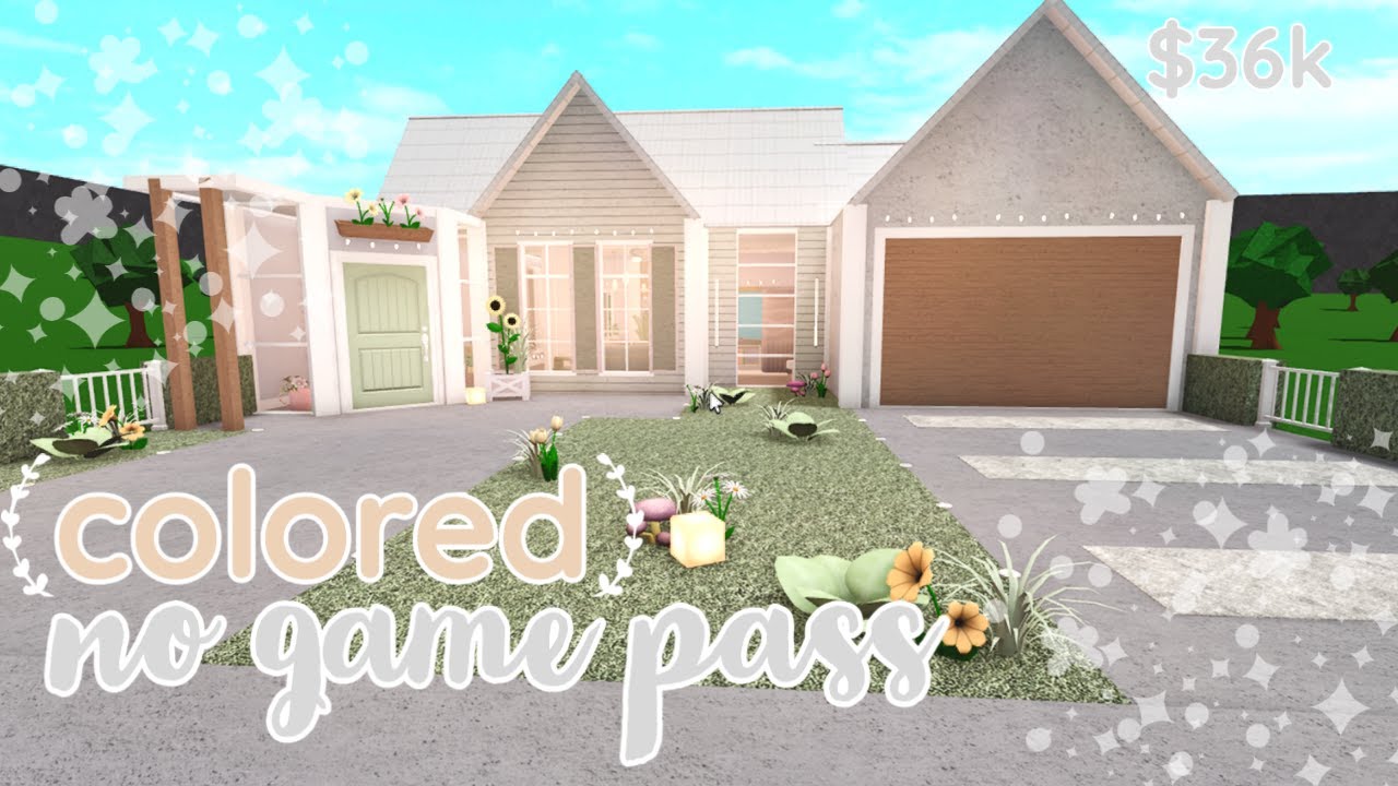 *NO GAME PASS* colored home || bloxburg build