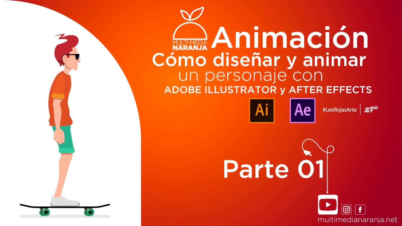 MOTION GRAPHICS - Parte 01 - Cómo diseñar y animar un personaje con ADOBE Illustrator/After Effects
