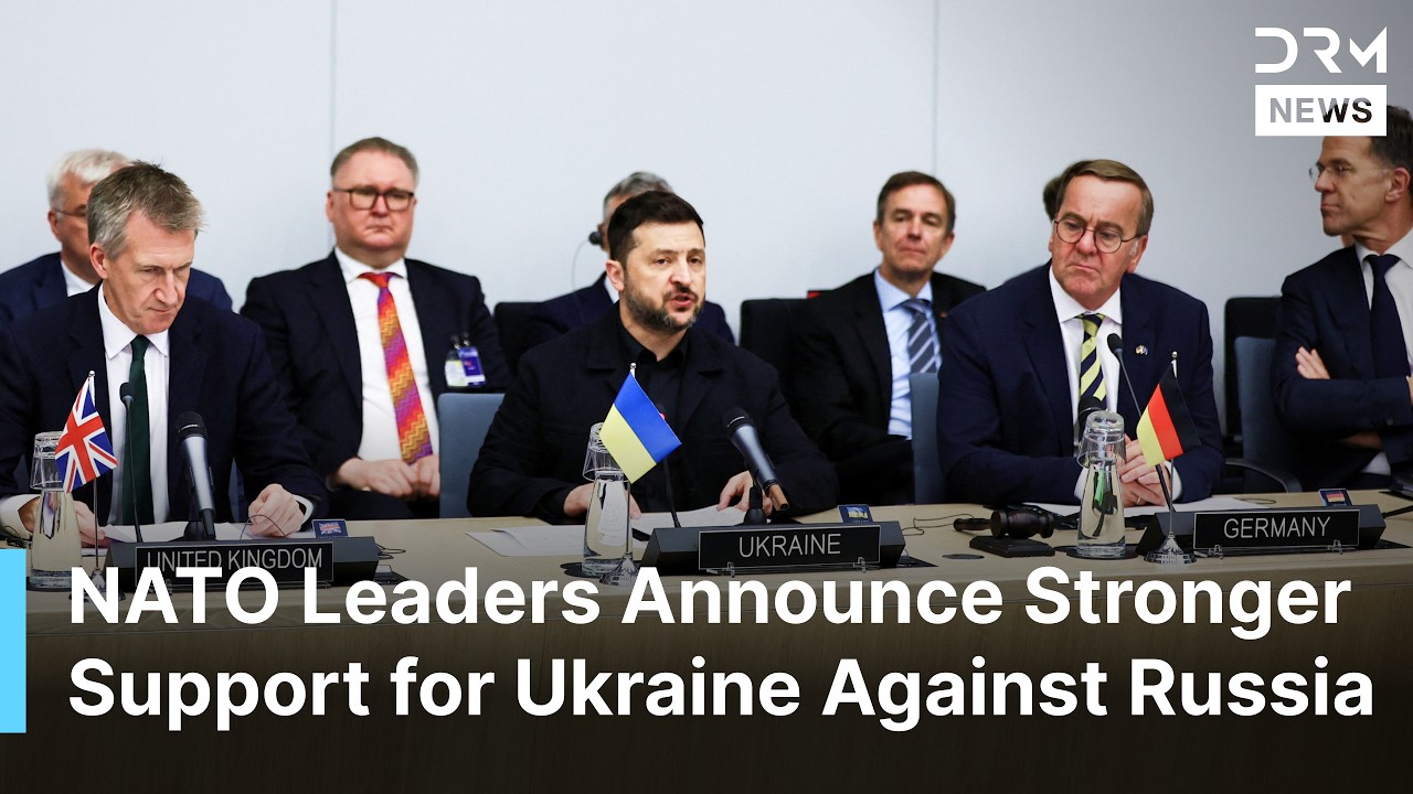 FULL MEETING: Zelenskiy, NATO's Rutte, UK and German Defence Ministers Unite Against Russia | AC1N