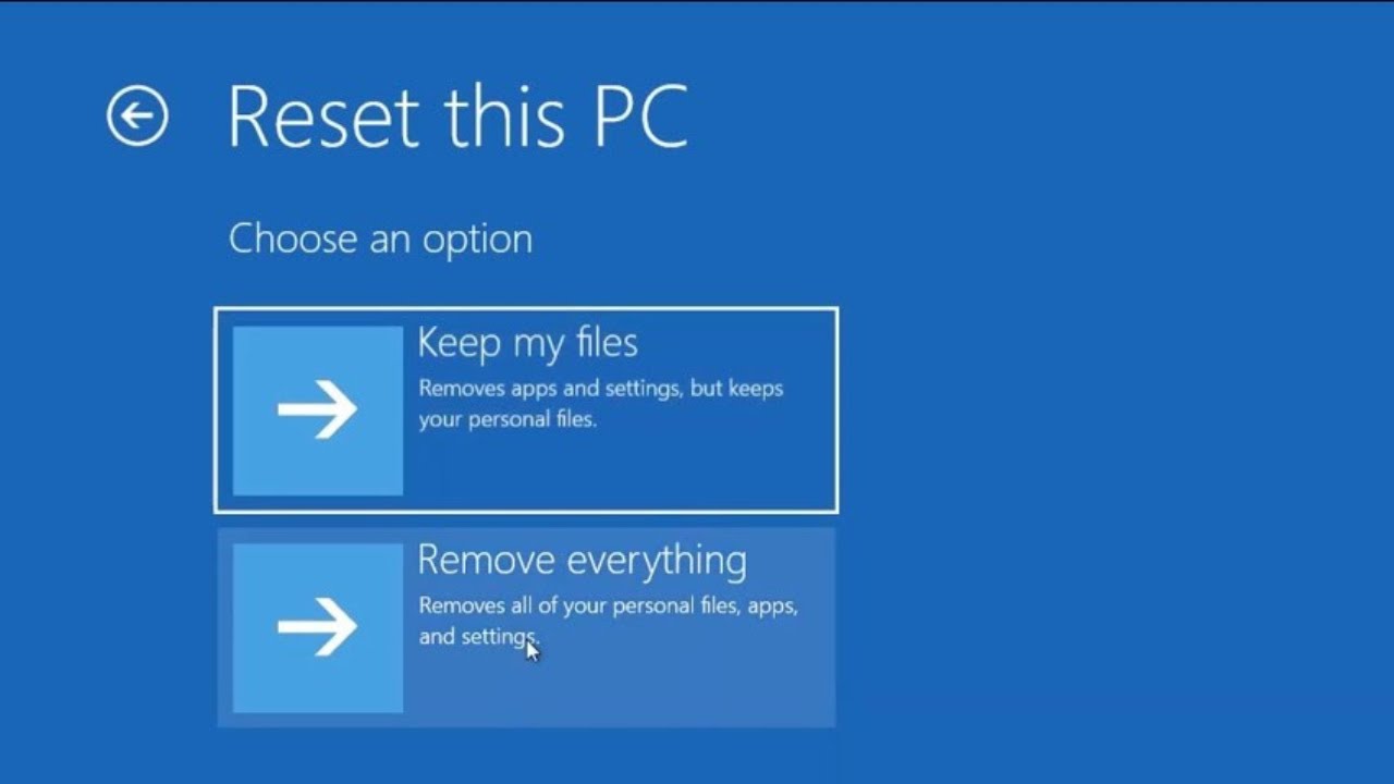 Как сбросить настройки Windows 11 с экрана входа