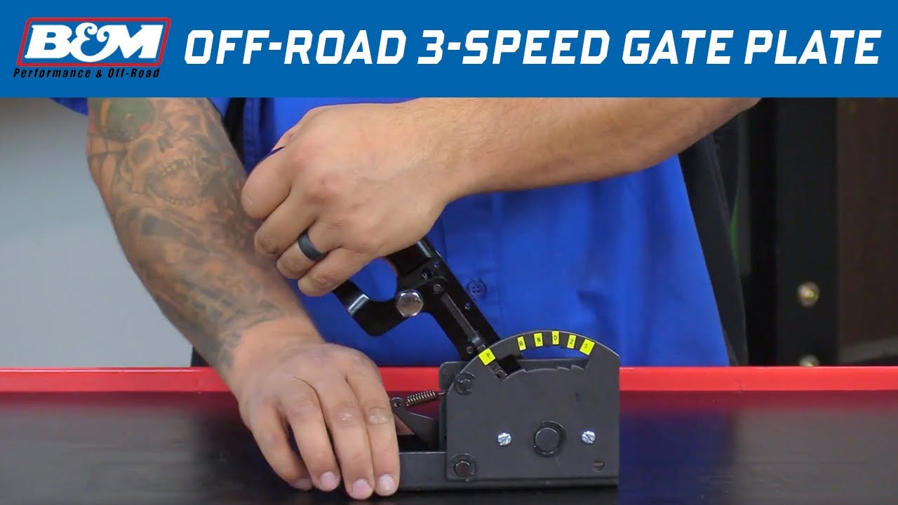 B&M Off-Road 3-Speed Gate Plate 80733 for Pro Stick, Street Bandit Shifters
