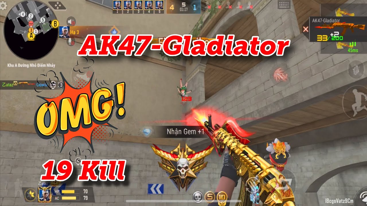 CF Legends | AK47-Gladiator быстро совершает 19 убийств, бегая по полю боя, как будто он из родно...