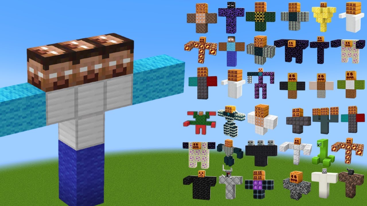 HEROBRINE GOLEM vs All New Golems - Minecraft Mob Battle