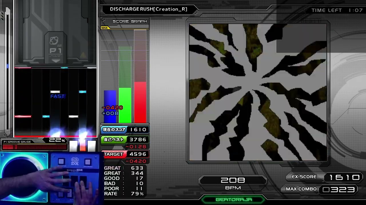 [BMS] ★12 DISCHARGE RUSH[Creation_R] HARD CLEAR!!!