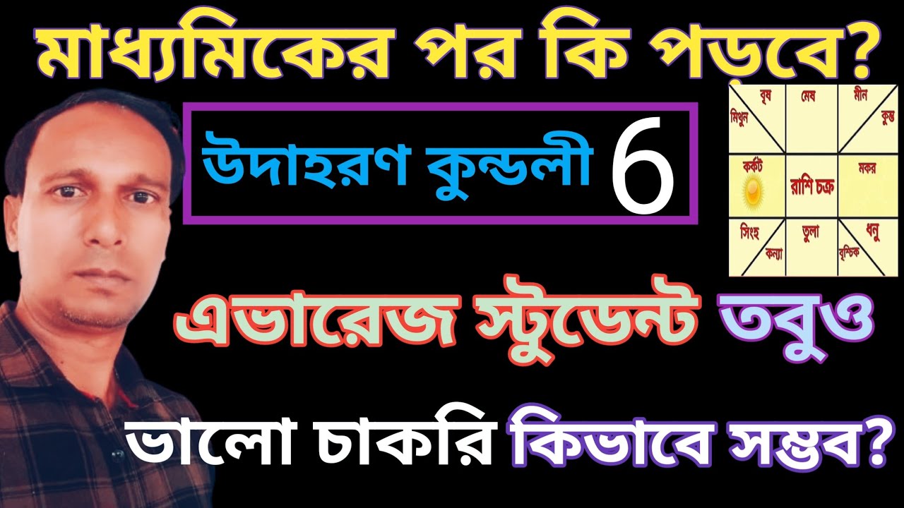 জন্ম কুণ্ডলীতে রাহু কেতু ও মঙ্গল নিচস্ত | মাধ্যমিকের পর কোন লাইনে পড়লে চাকরি হবে | kusthi bichar 