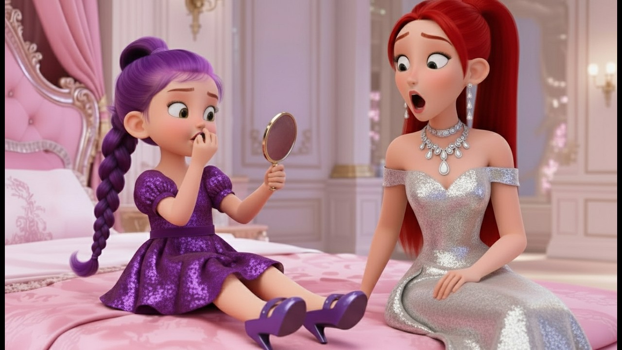 😱 OMG!  Baby Rumi Mia Doing Her First Makeup to Look Like Mira 👿 KPOP Demon Hunters