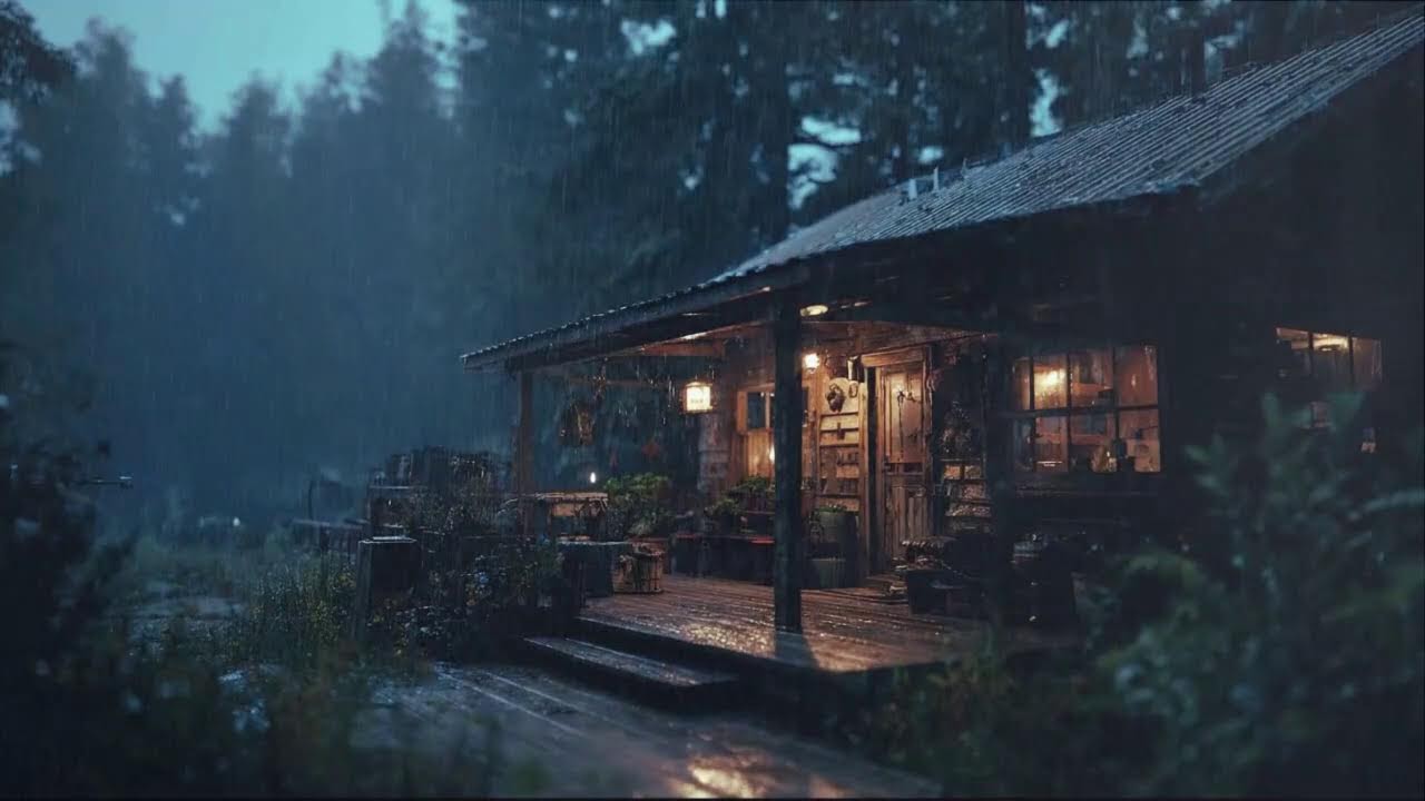 12 Hour of Heavy Rain and Thunder That Makes Your Brain Shut Down for Sleep
