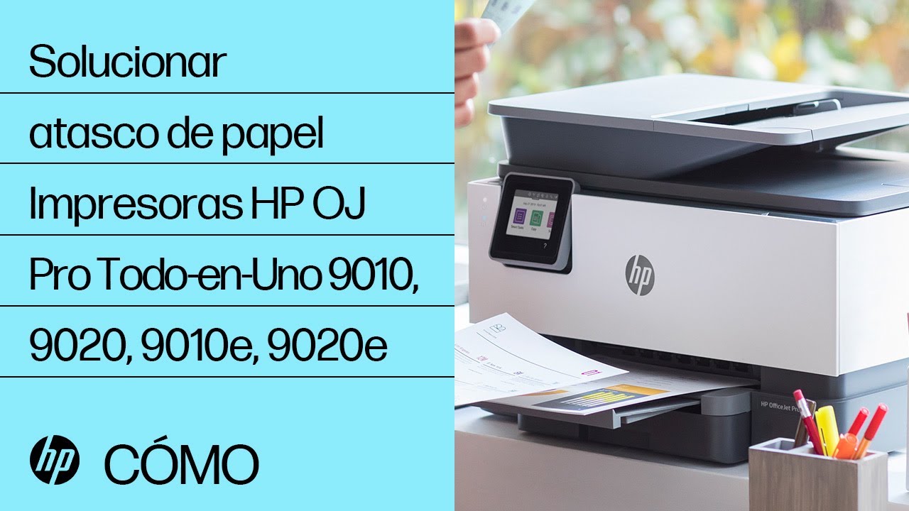 Solucionar atasco de papel | Impresoras HP OfficeJet Pro Todo-en-Uno 9010, 9020, 9010e, 9020e | HP
