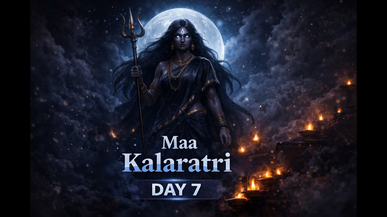 Maa Kalaratri Mantra | Navratri Day 7 | Powerful Durga Devi Chant 🌙 | Divine Soundscape
