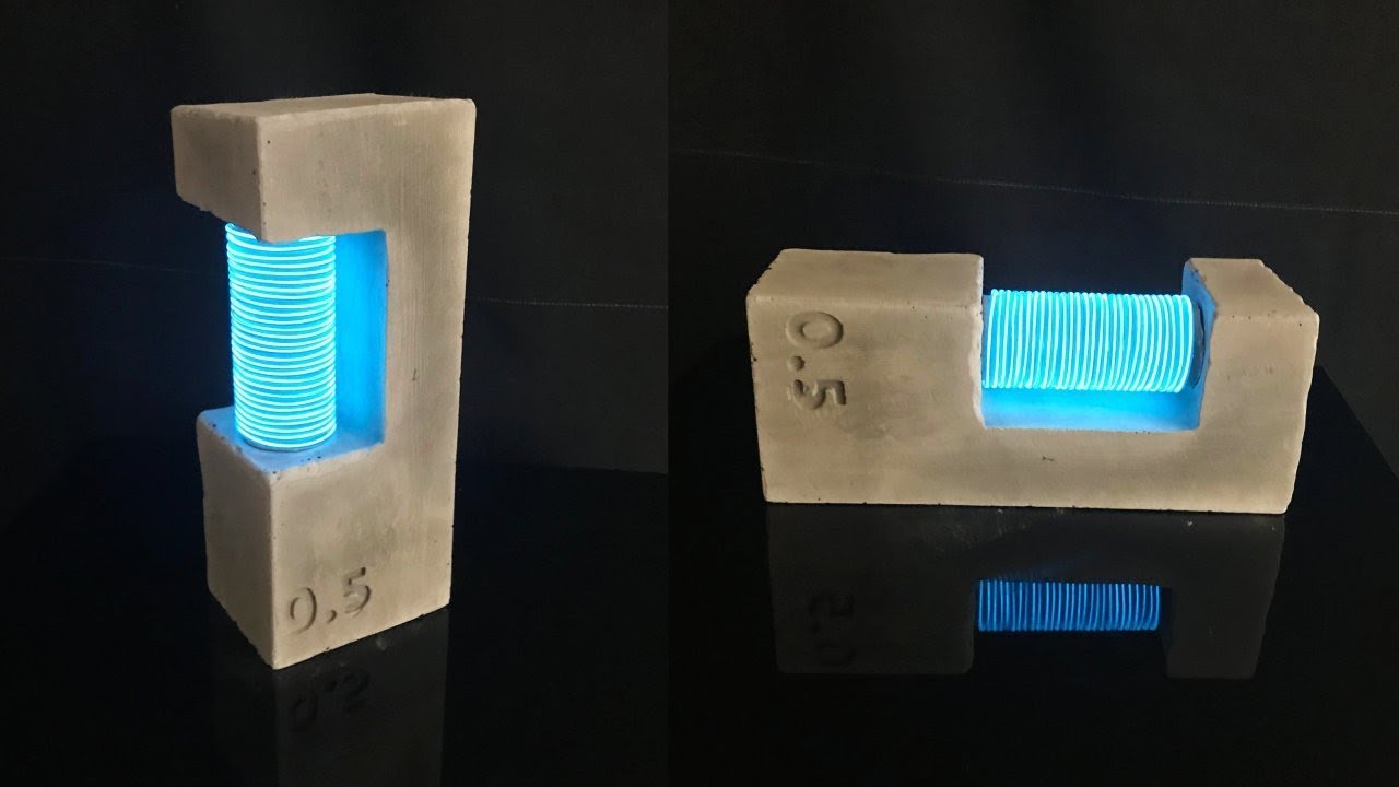 DIY Neon Cement Lamp