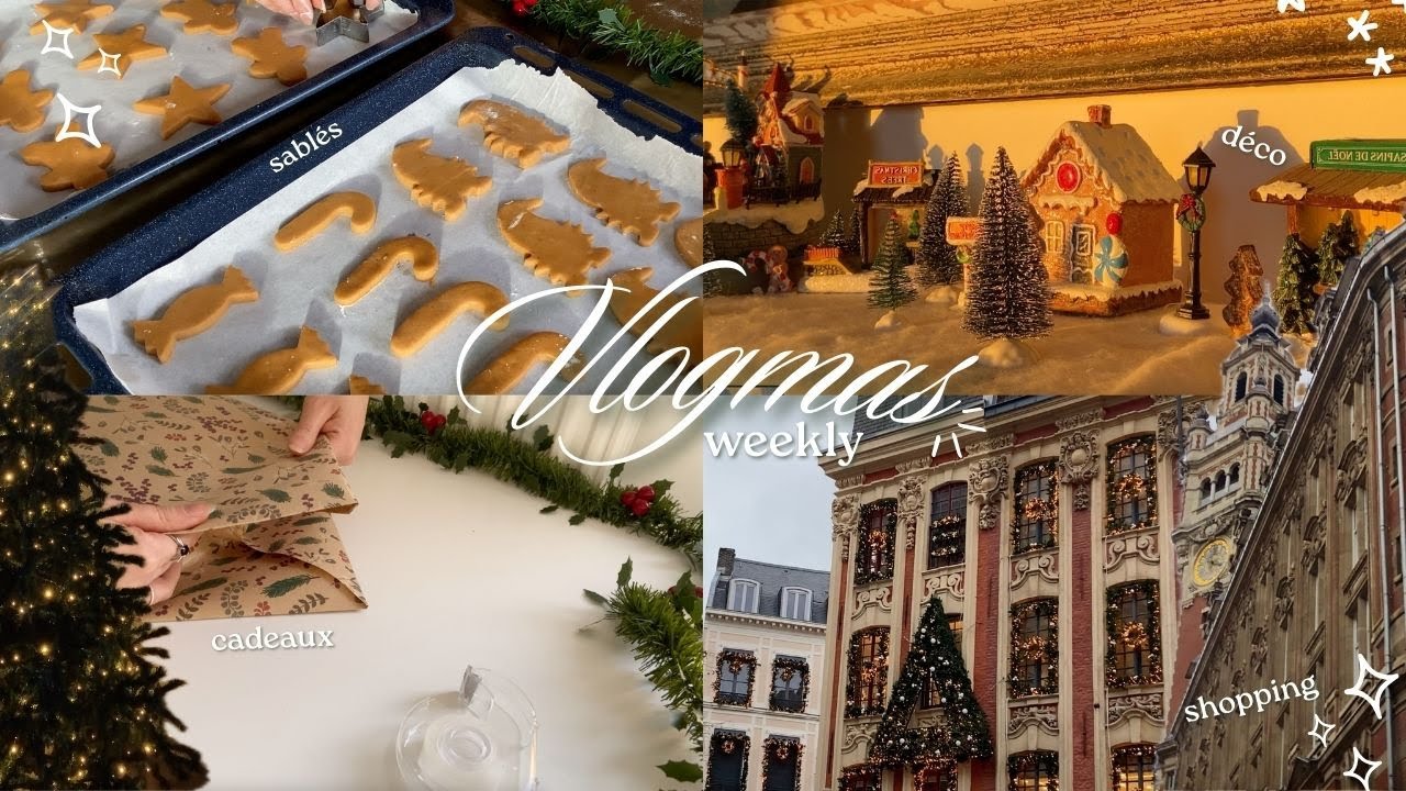 Le sapin est là ! Shopping décoration à Lille, sablés de Noël, emballage cadeaux 🎄🎁 {Vlogmas}