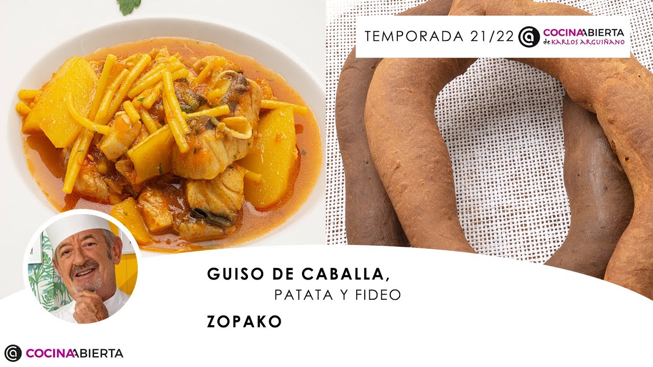 GUISO de patata, caballa y fideo 🍲🐟 SOPAKO 🥖 Recetas fáciles 👨🏻‍🍳 Cocina Abierta de Karlos Arguiñano