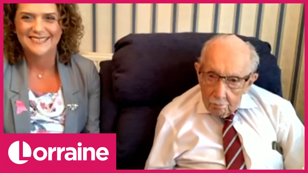 Sir Captain Tom Moore On Teaming up With David Beckham and His New Book | Lorraine