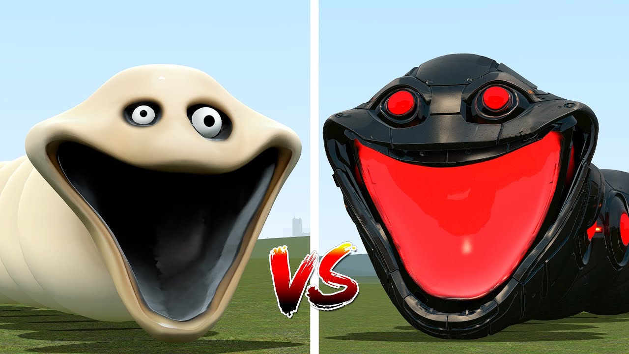 NEW ROBLOX HUNGRY WORM VS OMNIDROID HUNGRY WORM FROM ROBLOX in Garry's Mod