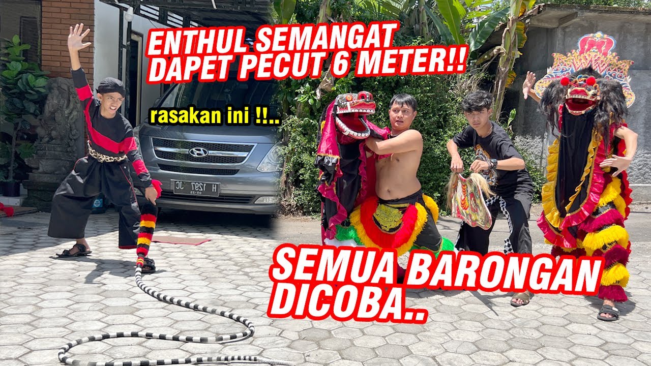 Reaksi Enthul dapet hadiah Barongan dari jawa timur !! MARI KITA COBA