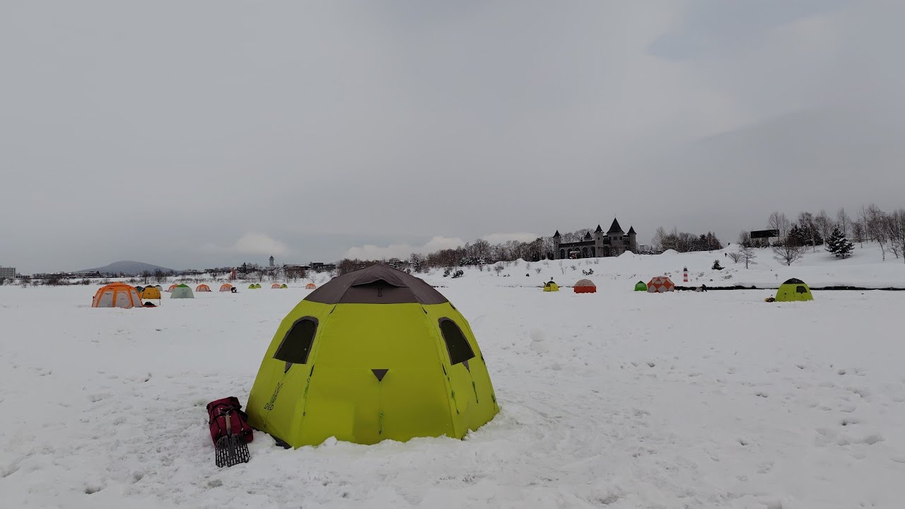 【北海道わかさぎ釣り】砂川オアシスパークでコンサドーサさんと初コラボ～🤩