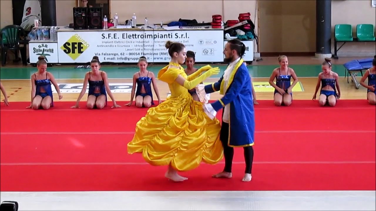 Ginnastica artistica Saggio 2018 stella sz team la bella e la bestia