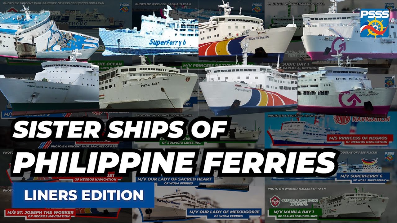 ОСОБЕННОСТЬ СУДНА | Суда-побратимы Philippine Ferries: WG&A, NN, Sulpicio Lines, William Lines, G...