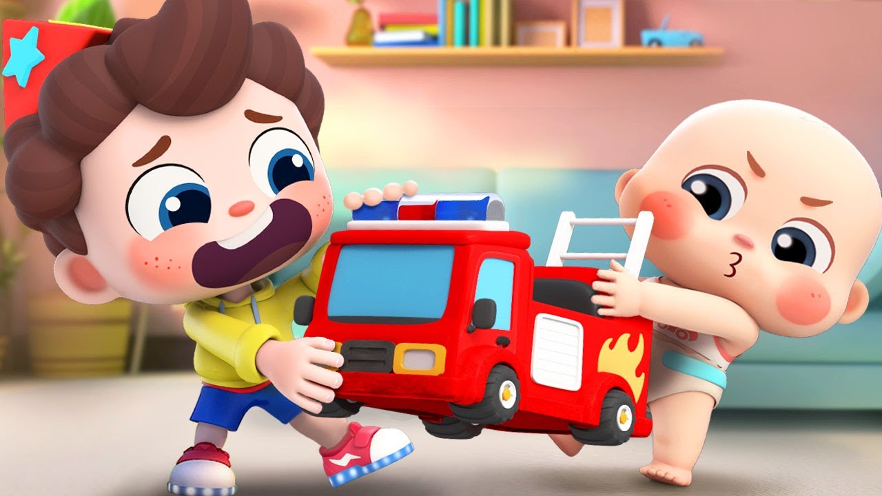 けんかしないで！おもちゃを大事にしよう🚒 | イエス！ネオ | 赤ちゃんが喜ぶ歌 | 童謡 | アニメ | 動画 | ベビーバス| BabyBus