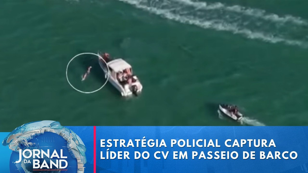Chefe do CV é preso em cerco no mar | Jornal da Band