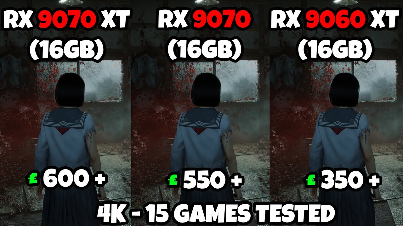 RX 9070 XT | RX 9070 | RX 9060 XT 16 ГБ | 4K — 15 ИГР ПРОТЕСТИРОВАНО | FSR 4