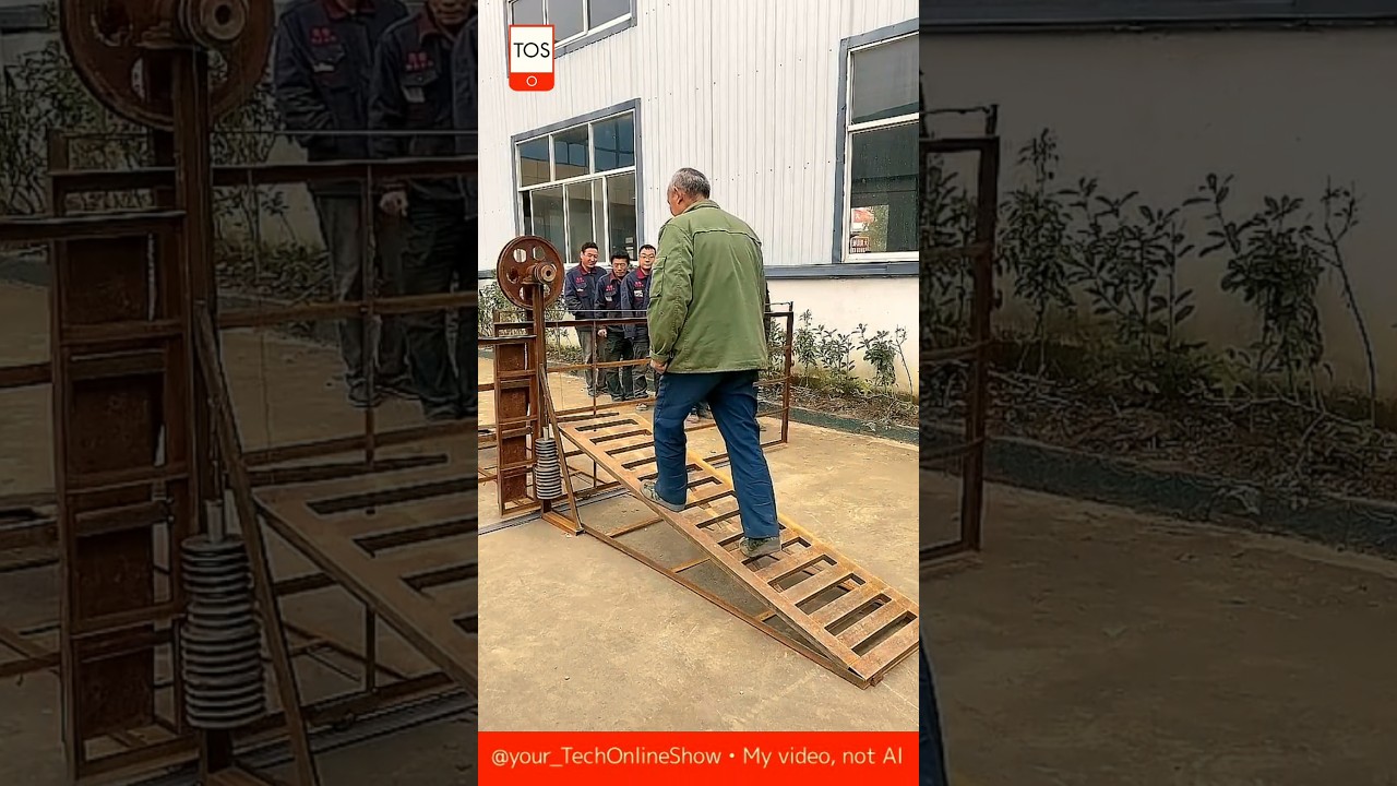 MOVE WITHOUT ENGINE 💡 power of steps#shorts #crafts #skills #mechanics #innovation