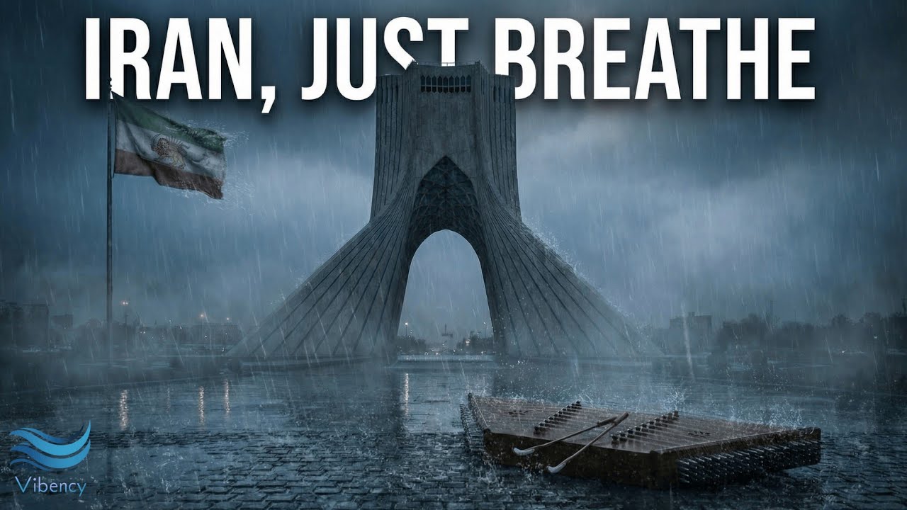 Iranian Santur in Heavy Rain 🌧 | A Moment of Peace for Hard Times in Iran 🇮🇷🎧 4K