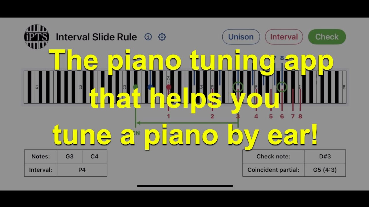 Piano Tuning by Ear. Learn what notes to play and where to listen.