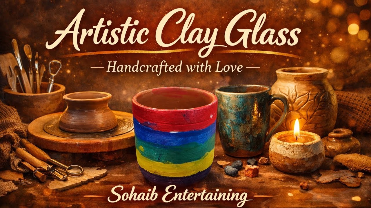 Artistic Clay Glass Handcrafted | Today My Painting Vlog 25