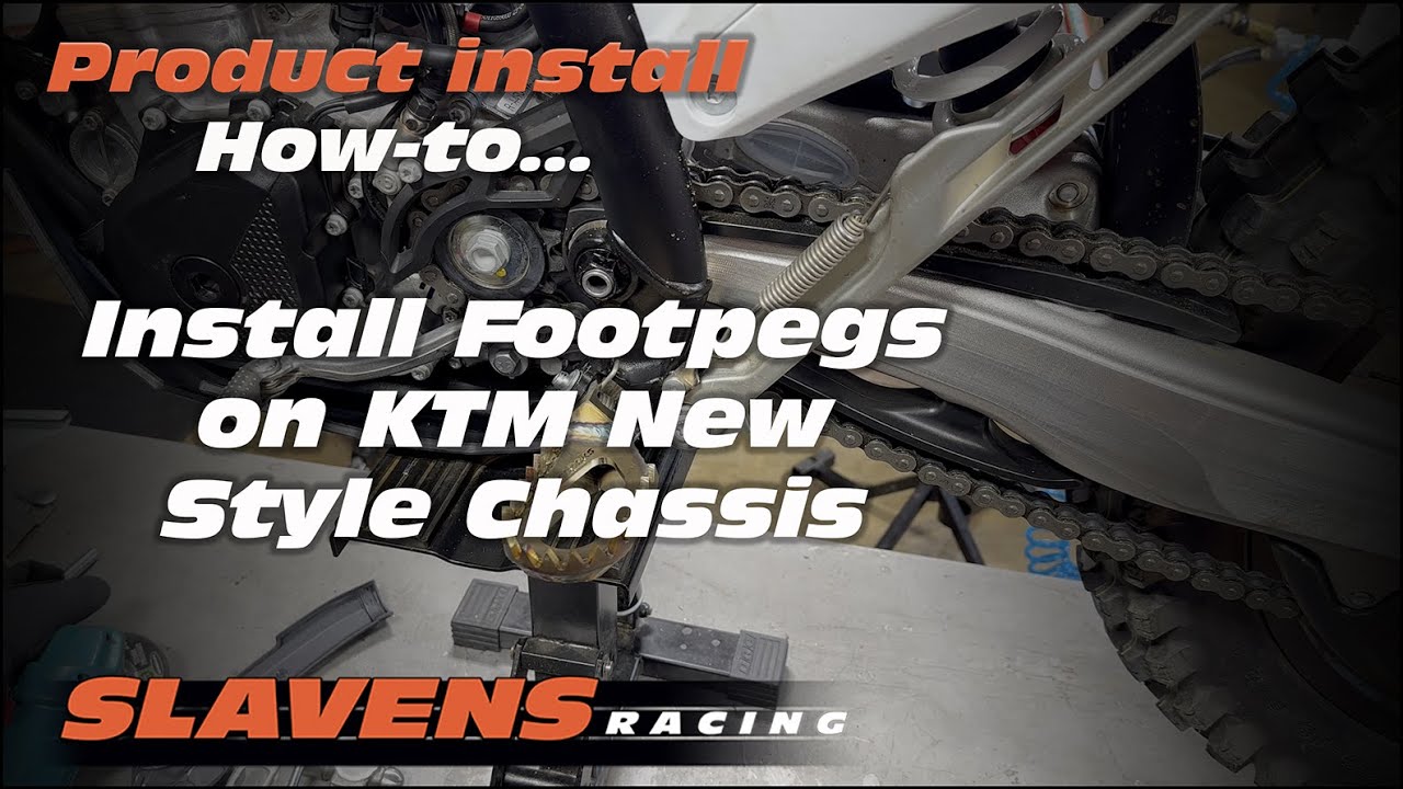 How-to Install Footpegs on KTM New Style Chassis