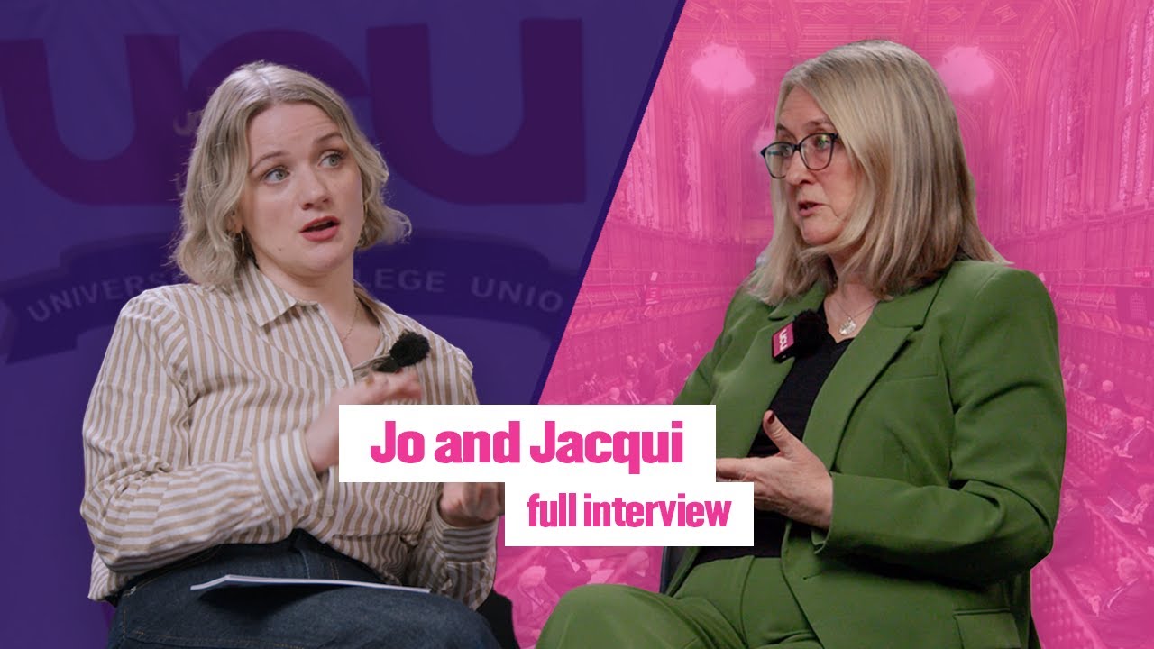 Baroness Jacqui Smith Answers Your Questions | Education Minister Interview with Jo Grady | UCU