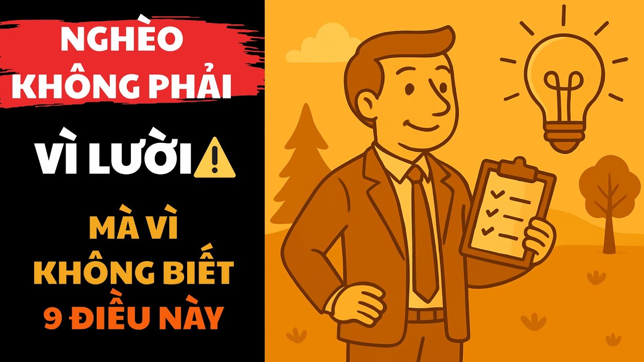 Nghèo Không Phải Vì Lười – Mà Vì Không Biết 9 Điều Này | Đạo Lập nghiệp