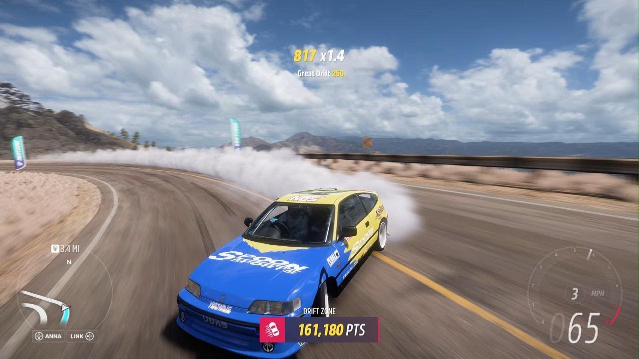 Forza Horizon 5 ‘91 Honda Crx Full test Pt.2 Mountain Drift (Down)