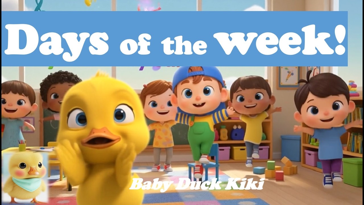 Days of the Week Song with KIKI | Fun Kids Learning Song