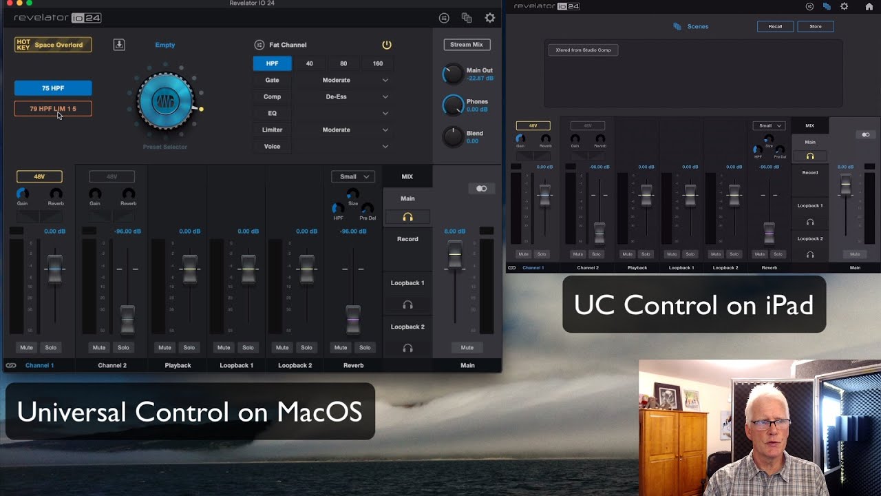 Controlling the Presonus Revelator io24 Interface with MacOS and iOS
