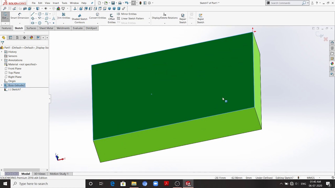 Solidworks How to move origin?