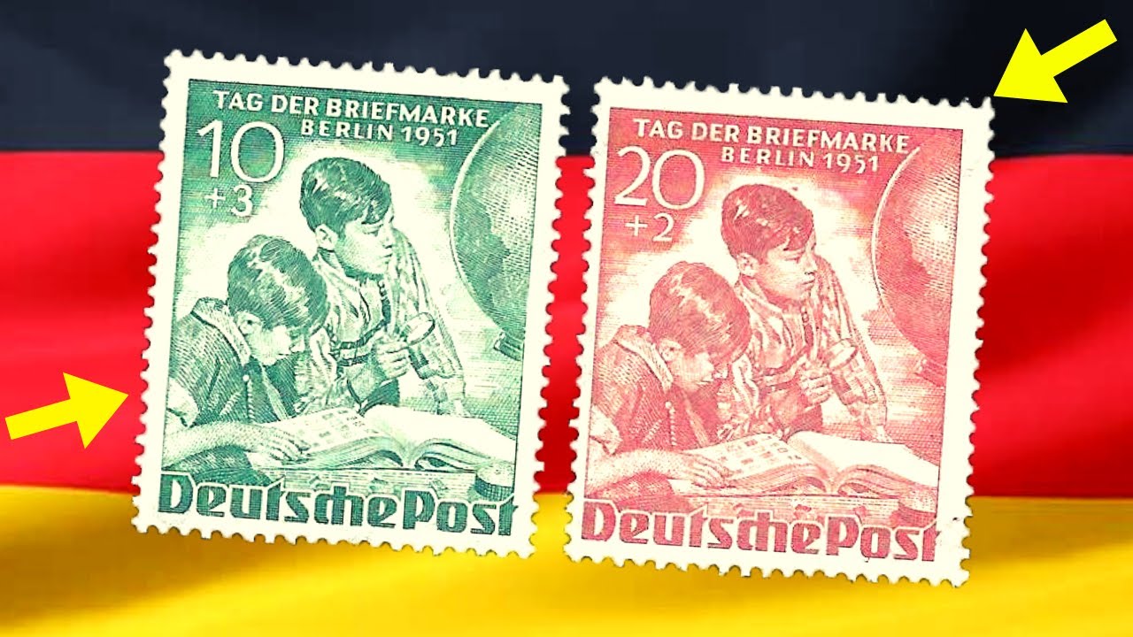 MOST VALUABLE RARE GERMANY STAMPS of values year 1948 - 1951