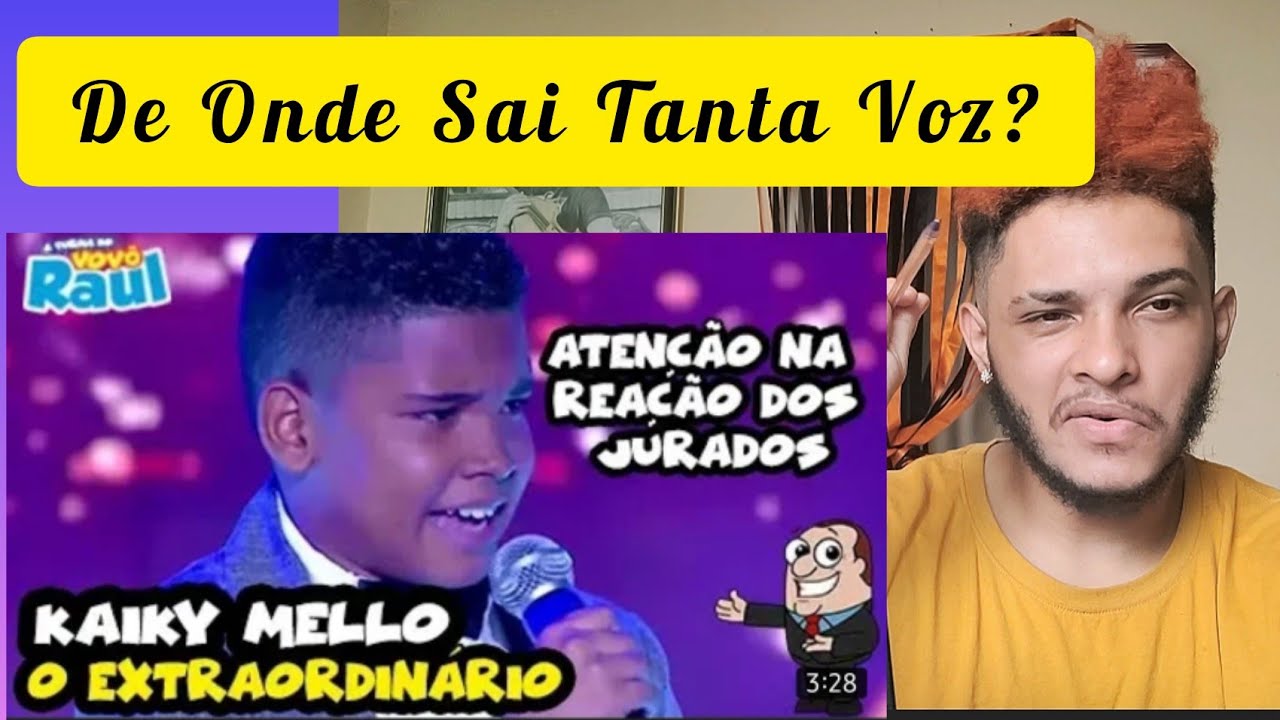 Reagi Ao Kaiky Mello Cantando (O Extraordinário) Esse Menino É Muito Brabo