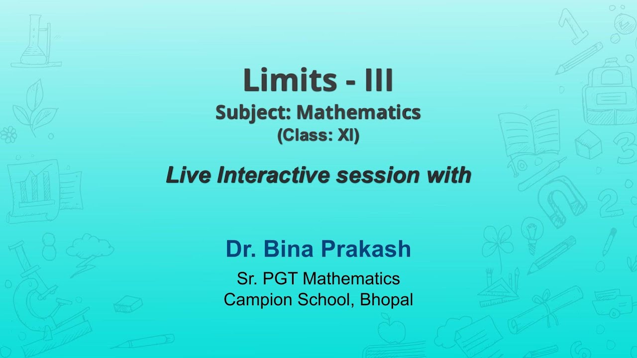 NCERT_CLASS 11_Limits - III _Mathematics _Live