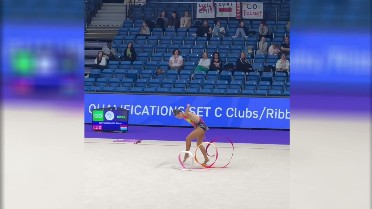 European Rhythmic Gymnastics Champions 2025- Elena Meysembourg (LUX) Qualification Ribbon