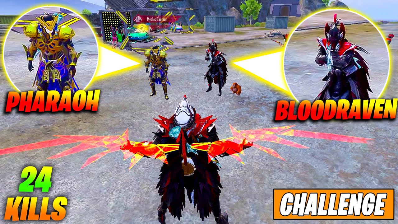 😱 OMG !! BLOODRAVEN X-SUIT WITH MYTHIC LAMBORGHINI GAVE OPEN CHALLENGE TO ME & BLOODRAVEN IN BGMI